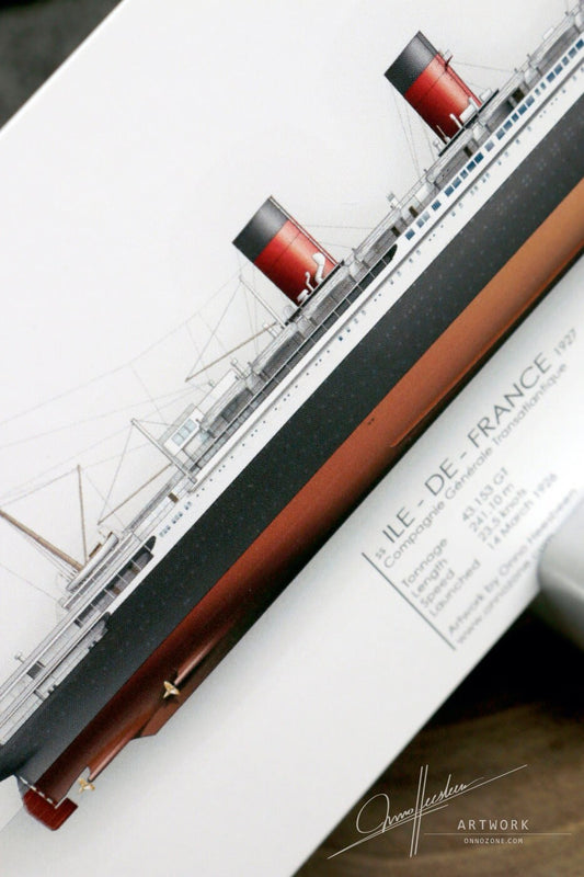 SS Ile-de-France 1927 | 21x10 cm | Limited Edition