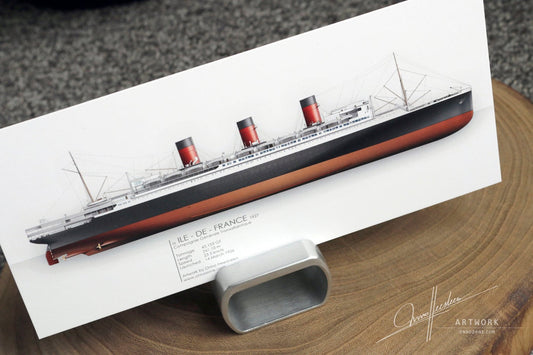 SS Ile-de-France 1927 | 21x10 cm | Limited Edition