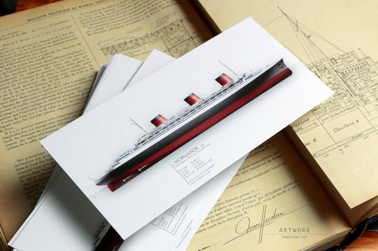 SS Normandie 1935 | 21x10 cm | Limited Edition