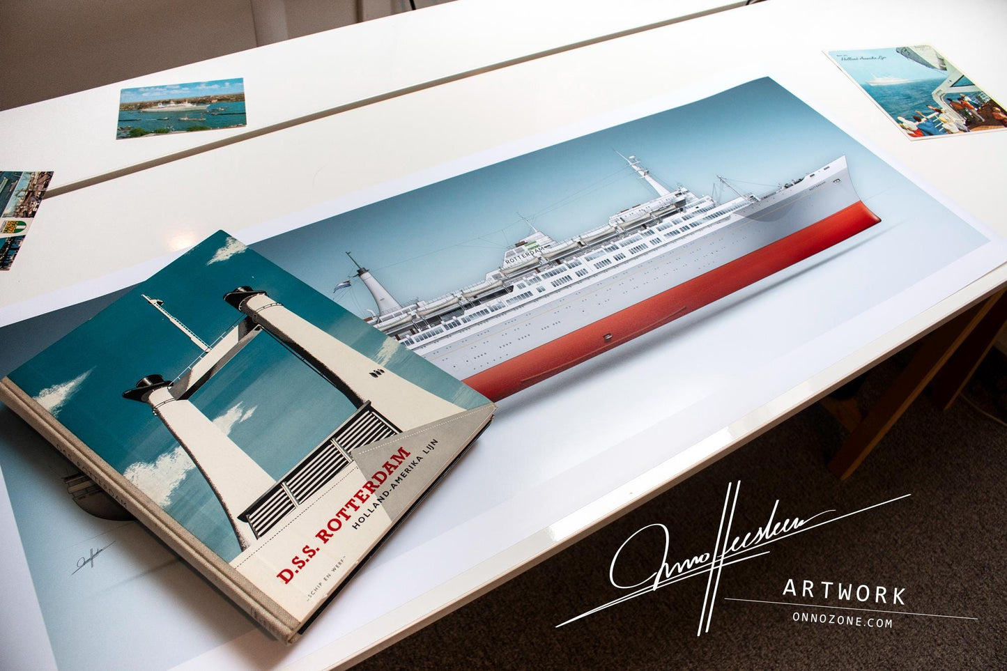 SS Rotterdam 1959 | Museum quality Giclée print | 1m long