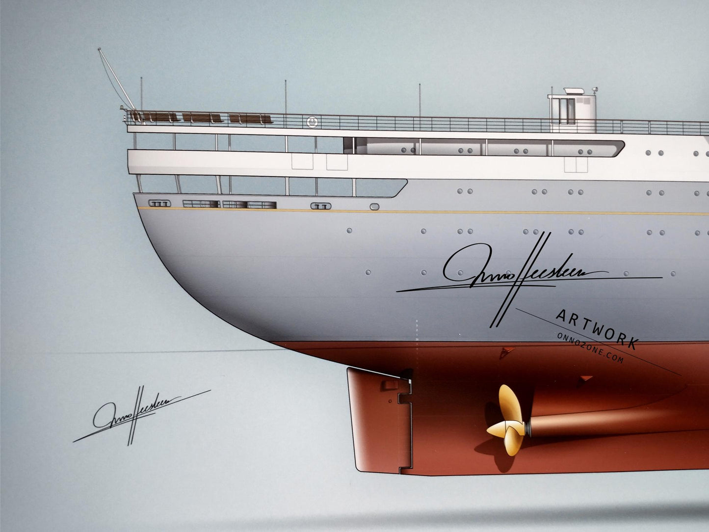 SS Rotterdam 1959 | Museum quality Giclée print | 1m long