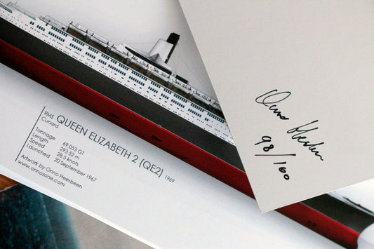 RMS Queen Elizabeth 2 (QE2) | 21x10 cm | Limited Edition