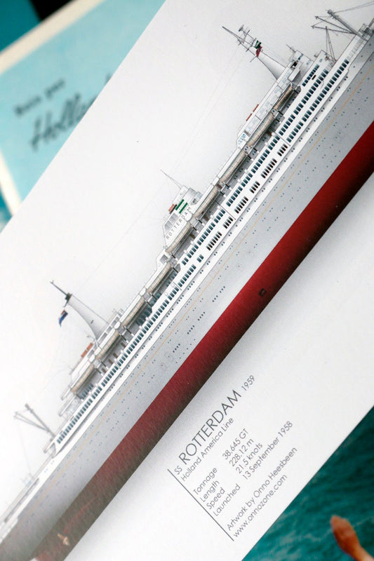 SS Rotterdam 1959 | 21x10 cm | Limited Edition
