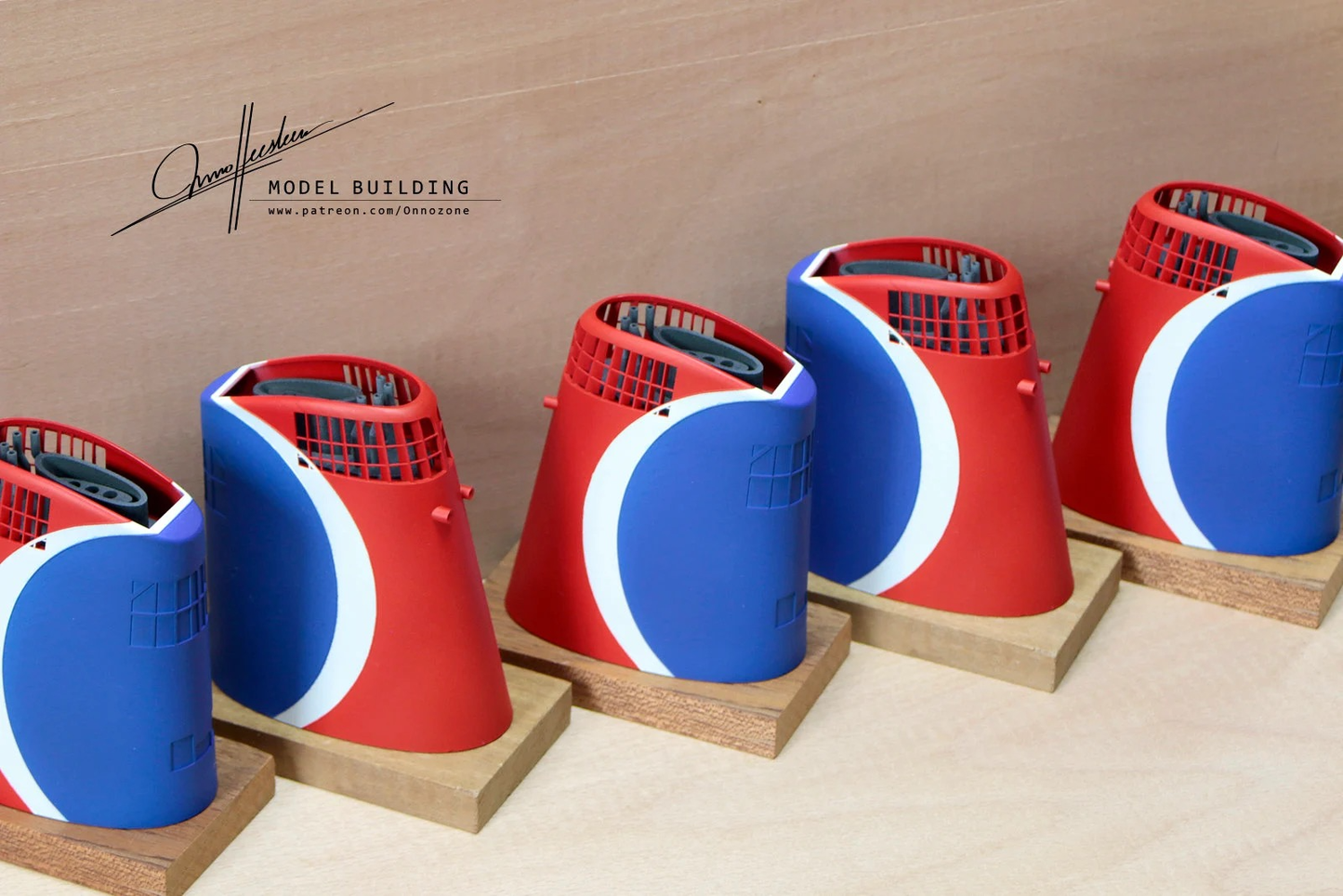 Mardi Gras in Carnival Cruise Line livery | 1:200 funnel model | Handmade to order