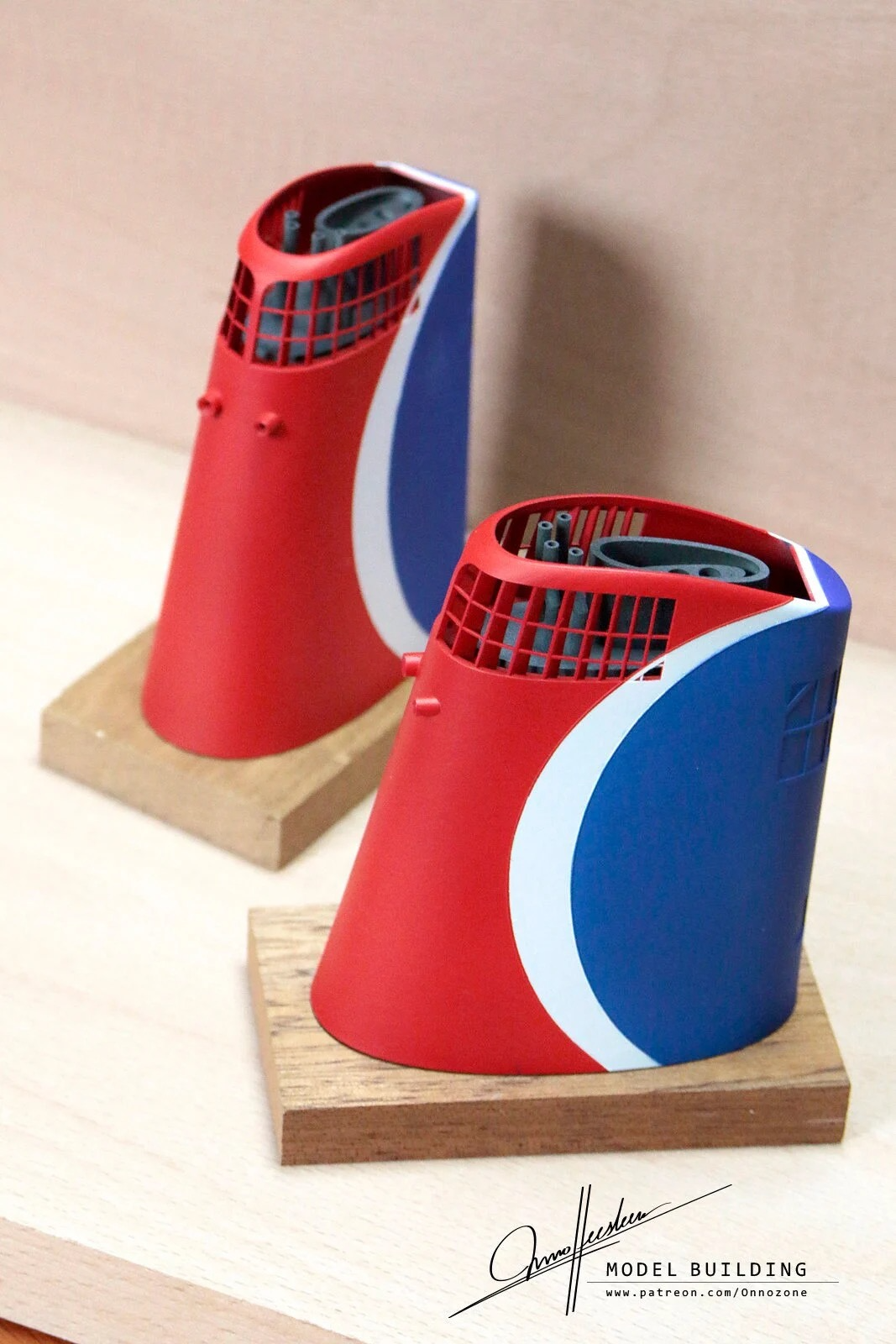 Mardi Gras in Carnival Cruise Line livery | 1:200 funnel model | Handmade to order