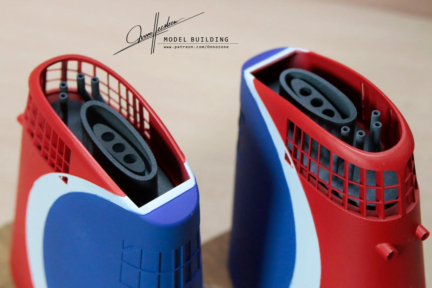Mardi Gras in Carnival Cruise Line livery | 1:200 funnel model | Handmade to order