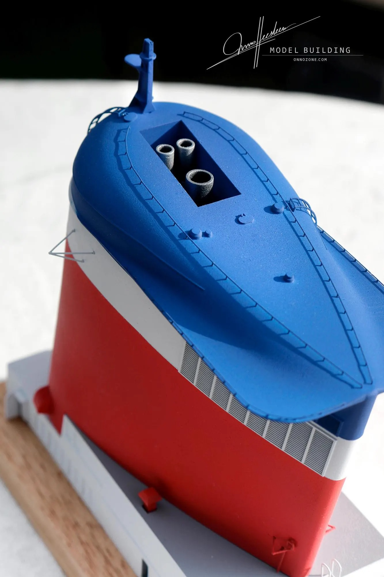 UNITED STATES 1952 in United States Line livery | 1:200 funnel miniature | Handmade to order