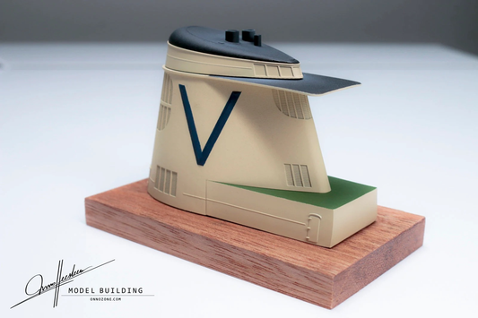 FAIRWIND in Sitmar Cruises livery | 1:200 funnel model | Handmade to order