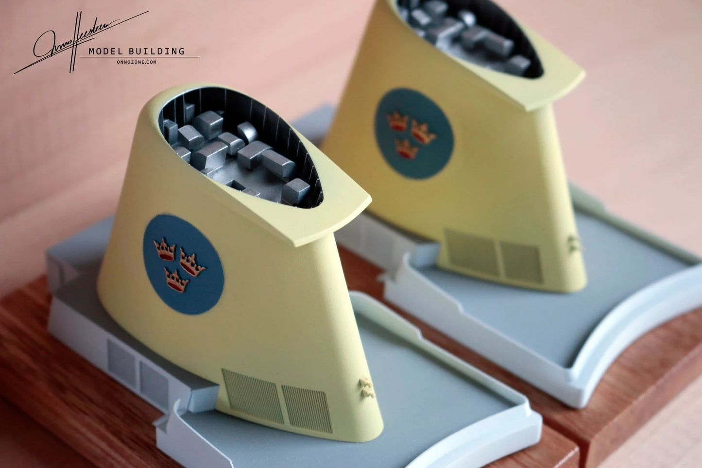 KUNGSHOLM 1966 in Swedish American Line livery | 1:200 funnel model | Handmade to order