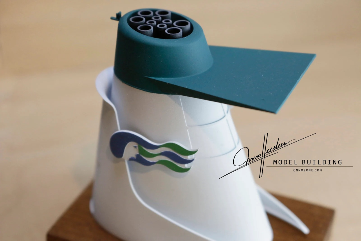 Pacific Princess in Princess Cruises livery | 1:200 funnel model | Handmade to order