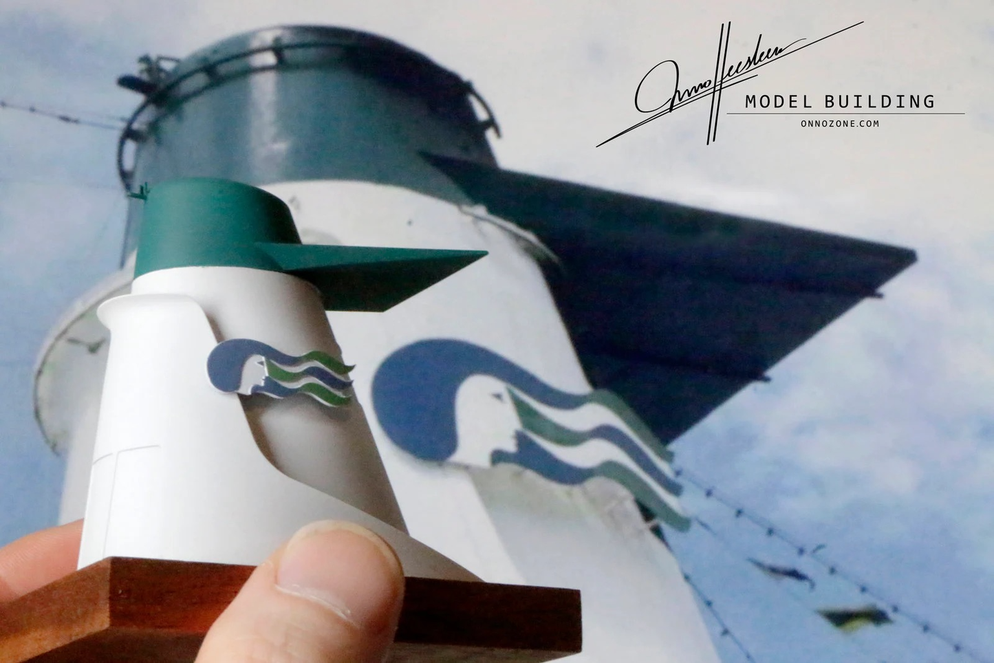 Pacific Princess in Princess Cruises livery | 1:200 funnel model | Handmade to order
