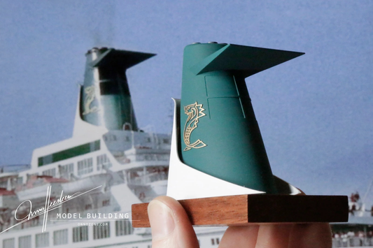 Sea Venture in Flagship Cruises livery | 1:200 funnel model | Handmade to order