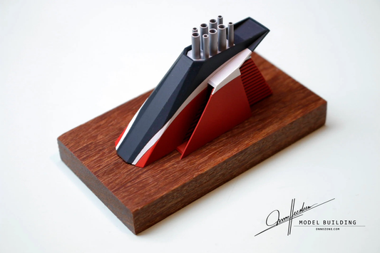 MV Renaissance souvenir | 1:400 funnel model | Handmade to order