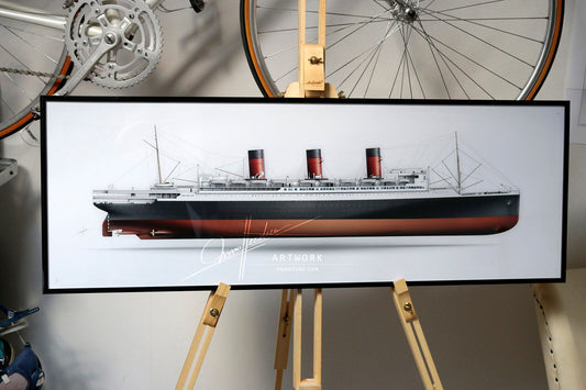 SS Ile De France 1927 | Museum quality Giclée print | 1m long
