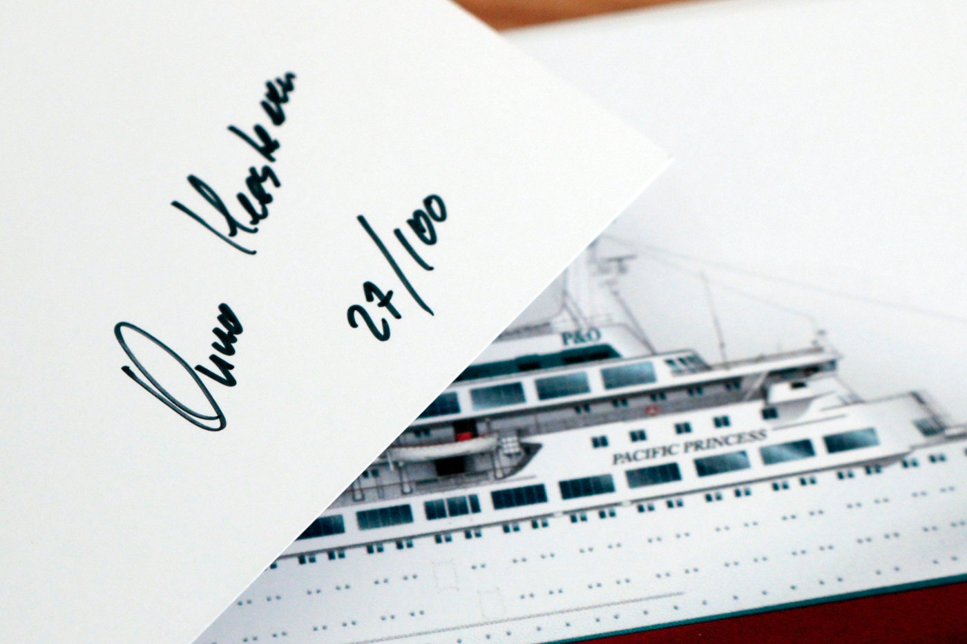 MS Pacific Princess 1975 | 21x10 cm | “The Love Boat” TV show | former Sea Venture | Limited Edition