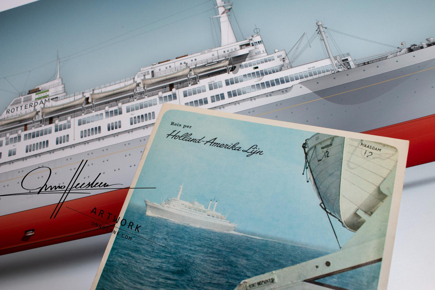 SS Rotterdam 1959 | Museum quality Giclée print | 1m long
