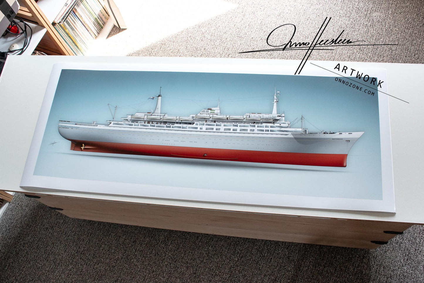 SS Rotterdam 1959 | Museum quality Giclée print | 1m long