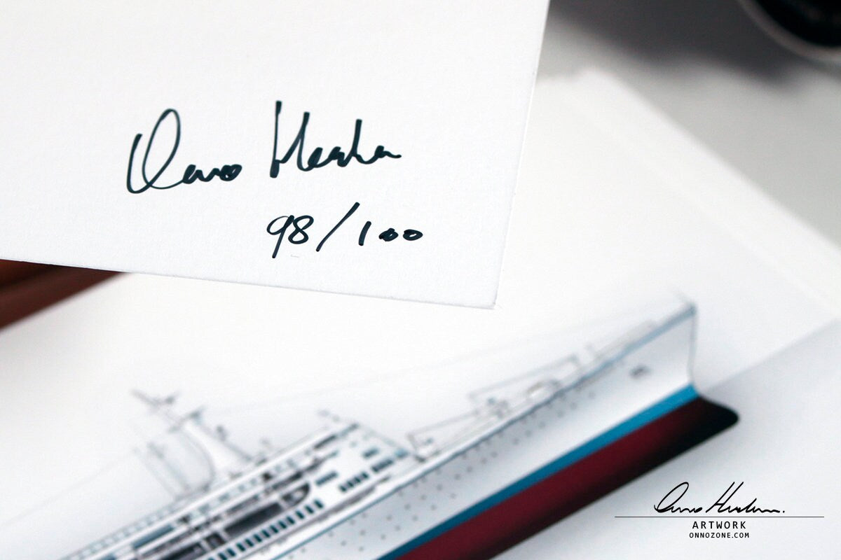 SS Eugenio C. 1966 | 21x10 cm | Costa Cruises | The Big Red Boat II | Limited Edition