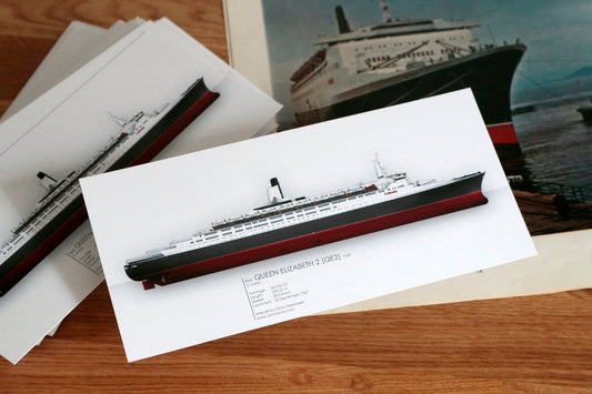 RMS Queen Elizabeth 2 (QE2) | 21x10 cm | Limited Edition