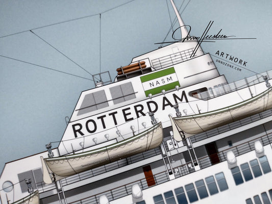 SS Rotterdam 1959 | Museum quality Giclée print | 1m long