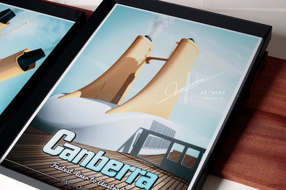 Canberra travel poster #1 | A4 | A3 | Giclée 260gsm