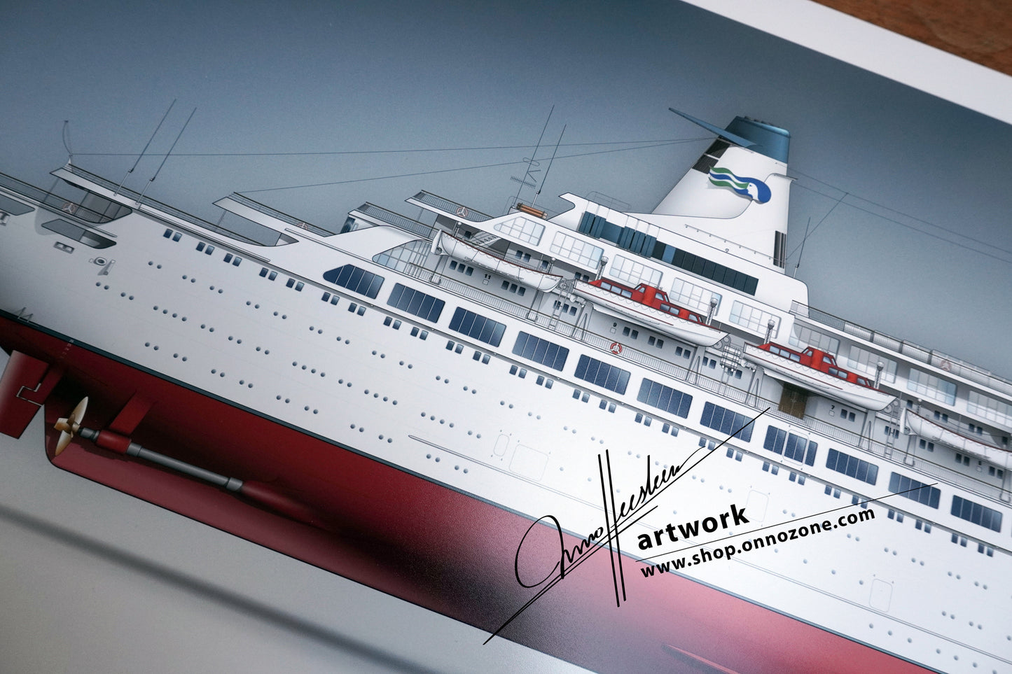 MS Pacific Princess / MS Island Princess 1975 | “The Love Boat” TV show | Museum quality Giclée print | 1m long