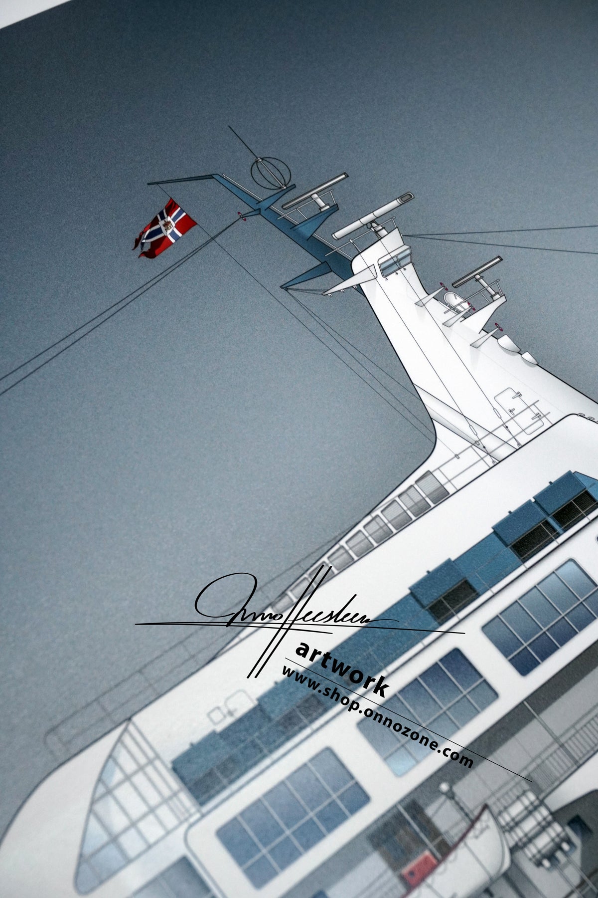 MS Sea Venture / MS Island Venture 1971 | Museum quality Giclée print | 1m long