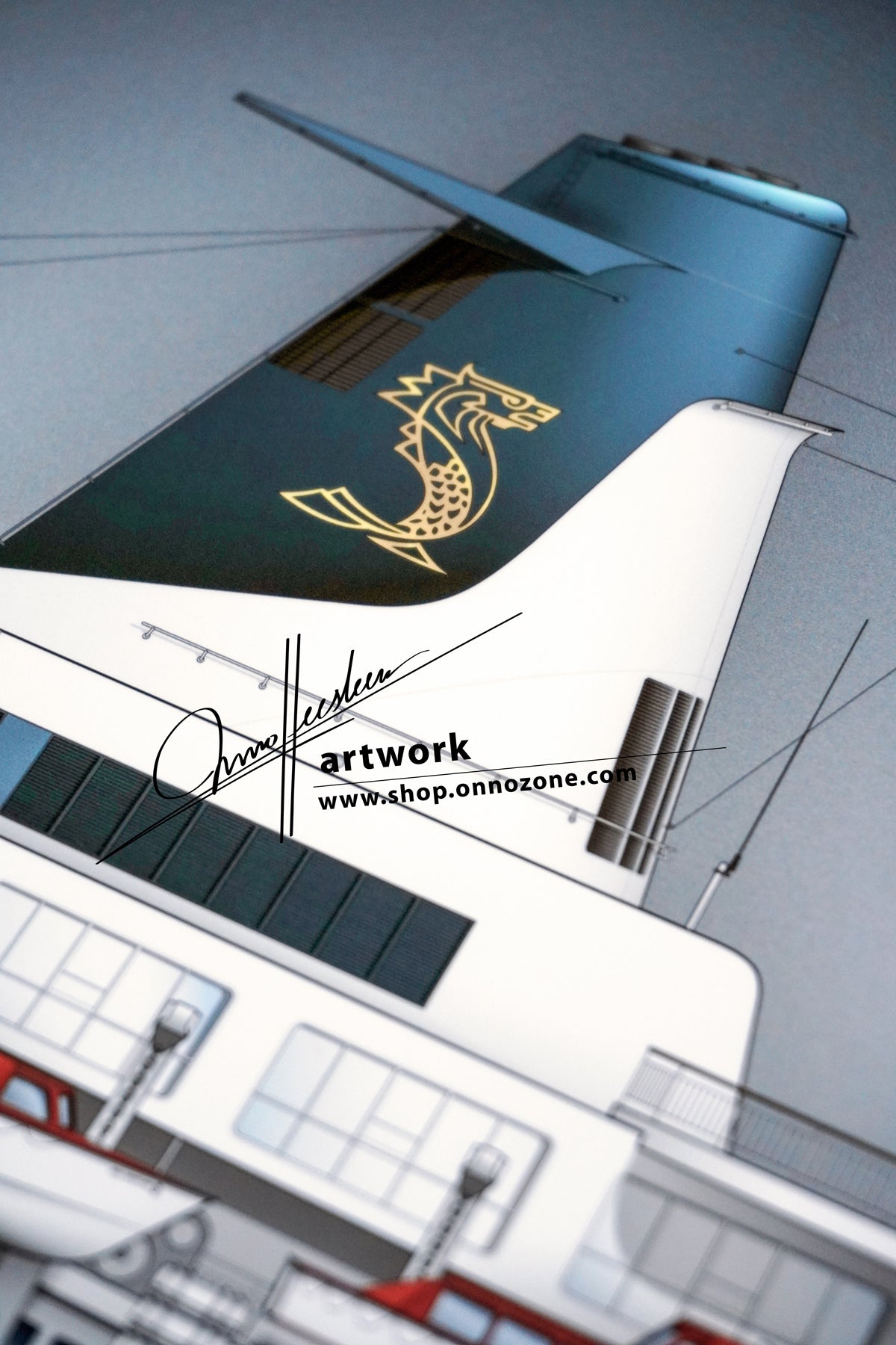 MS Sea Venture / MS Island Venture 1971 | Museum quality Giclée print | 1m long