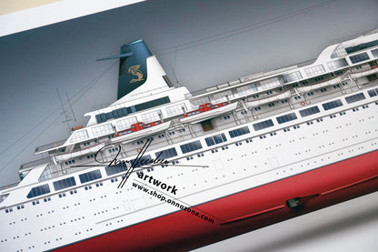 MS Sea Venture / MS Island Venture 1971 | Museum quality Giclée print | 1m long