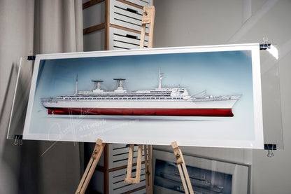 SS Raffaello | Museum quality Giclée print | 1m long