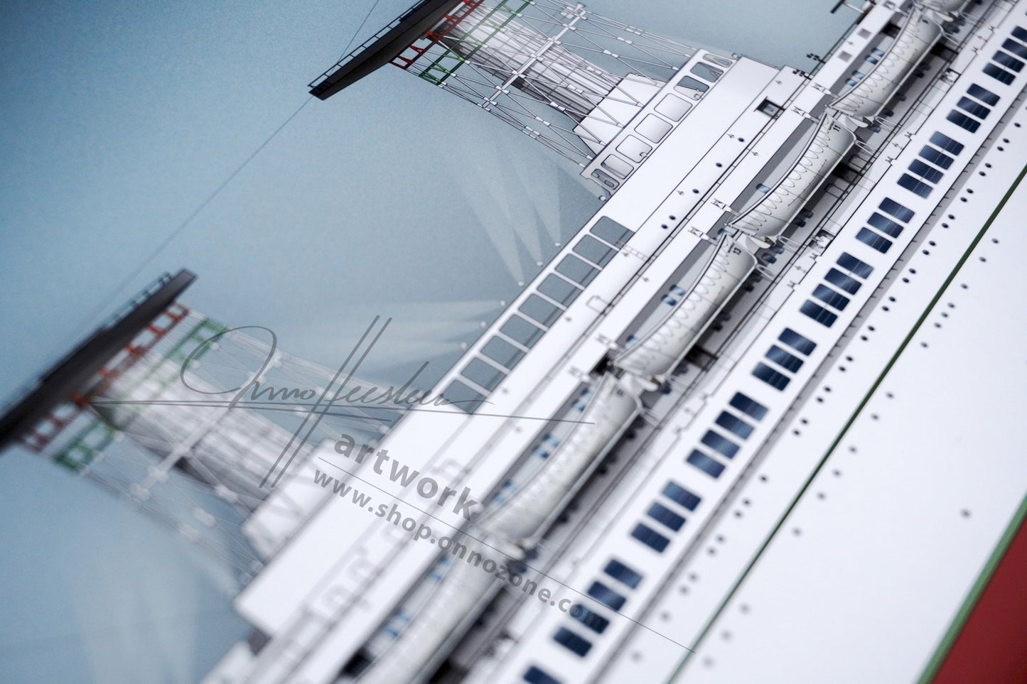 SS Raffaello | Museum quality Giclée print | 1m long