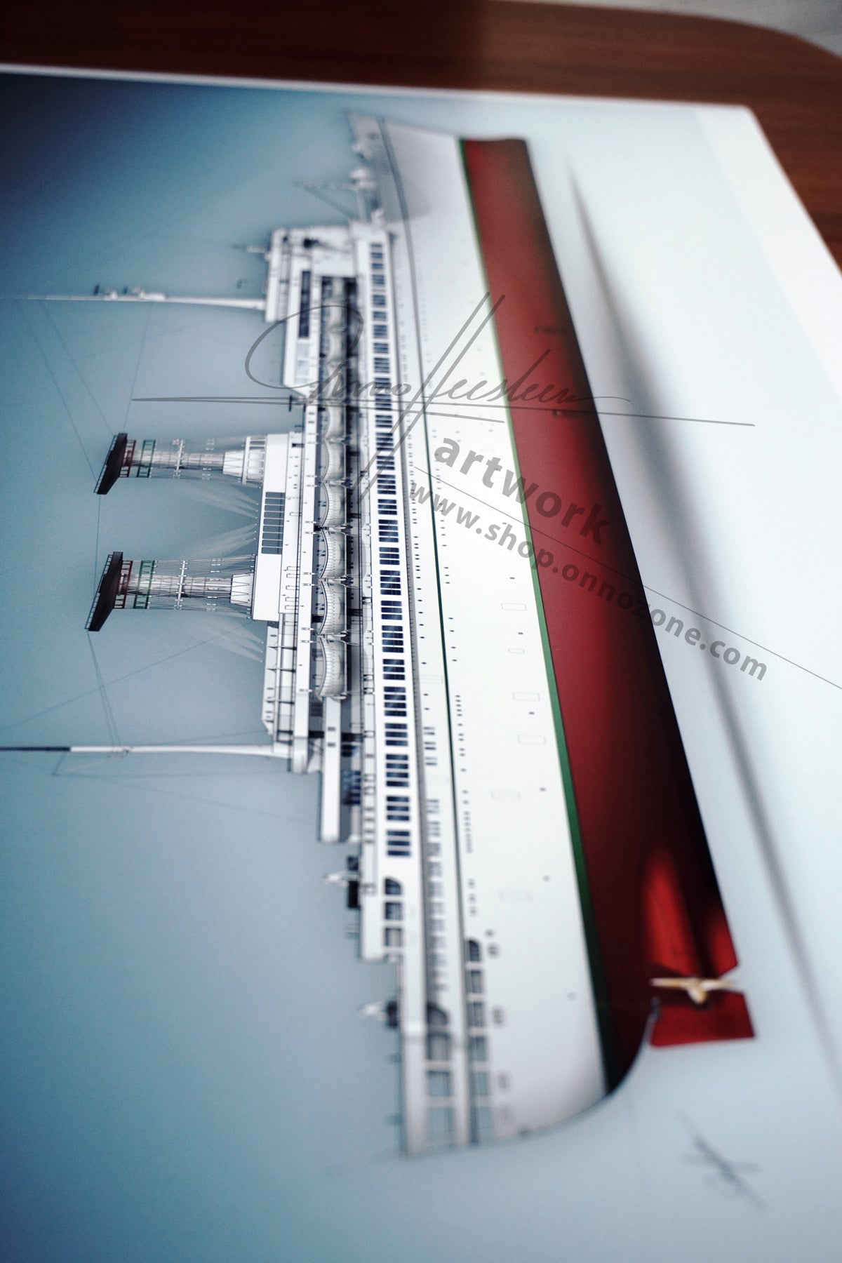 SS Raffaello | Museum quality Giclée print | 1m long