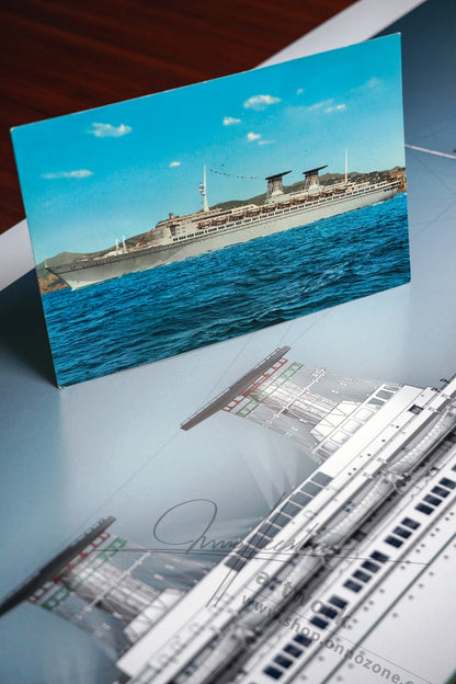 SS Raffaello | Museum quality Giclée print | 1m long