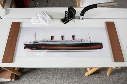 SS Ile De France 1927 | Museum quality Giclée print | 1m long