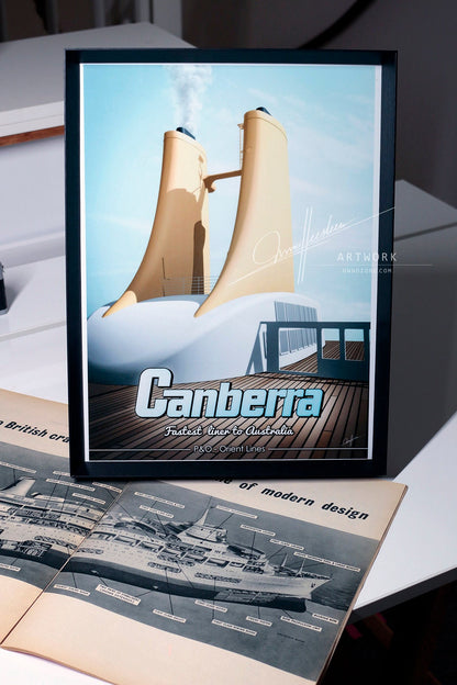 Canberra travel poster #1 | A4 | A3 | Giclée 260gsm