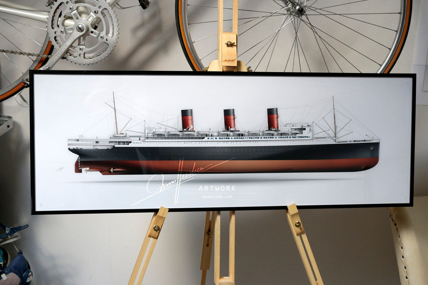 SS Ile De France 1927 | Museum quality Giclée print | 1m long