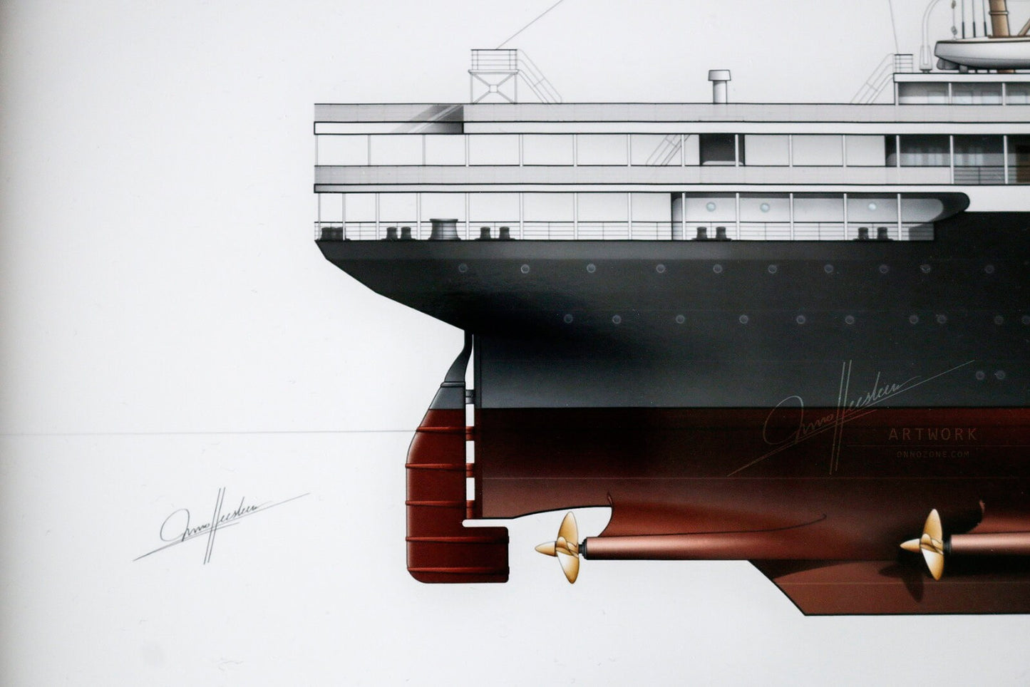 SS Ile De France 1927 | Museum quality Giclée print | 1m long
