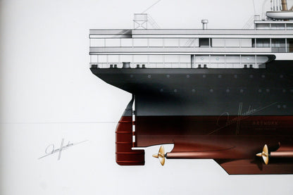 SS Ile De France 1927 | Museum quality Giclée print | 1m long